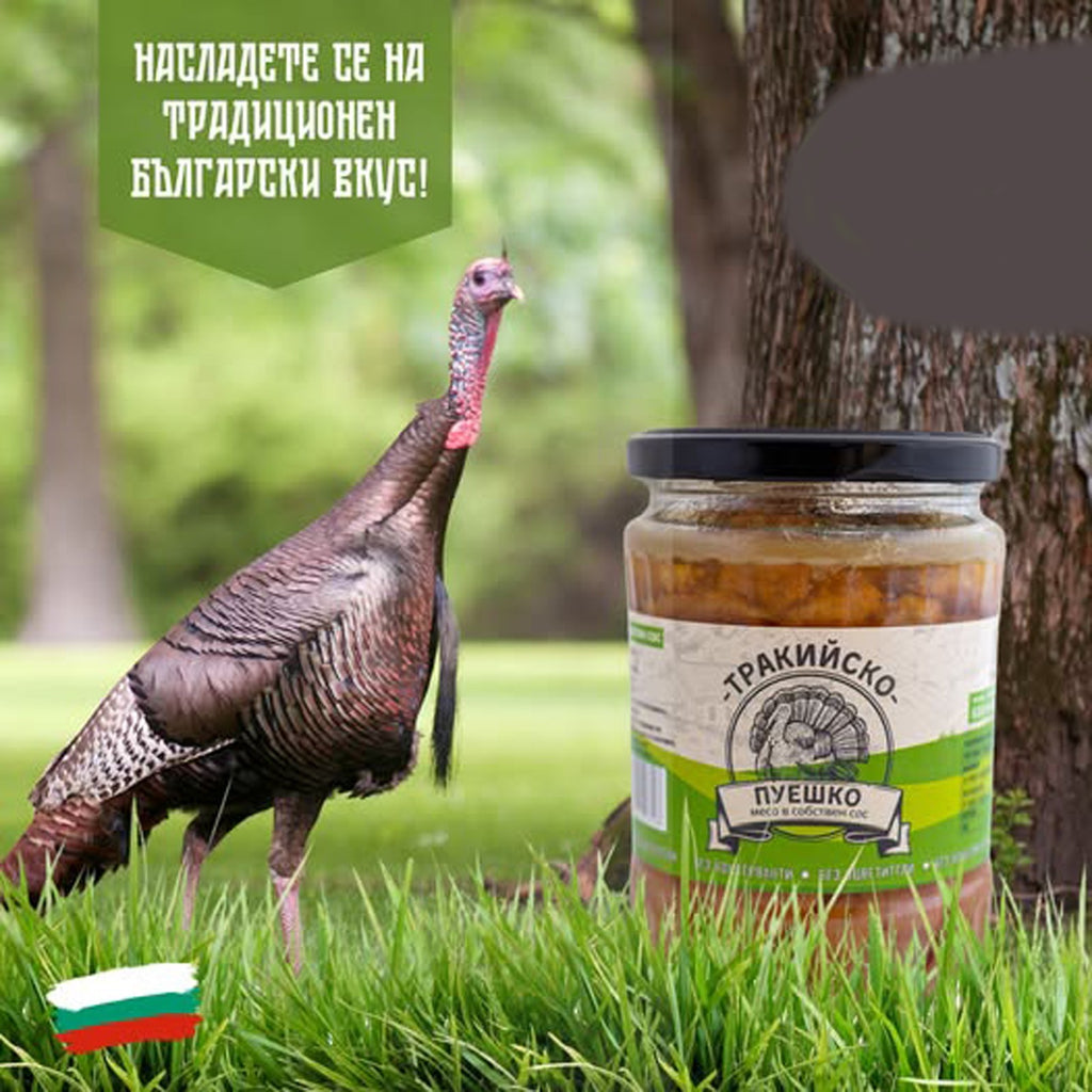 TURKEY MEAT IN OWN SAUCE Thracian 2x500g Bio Natural