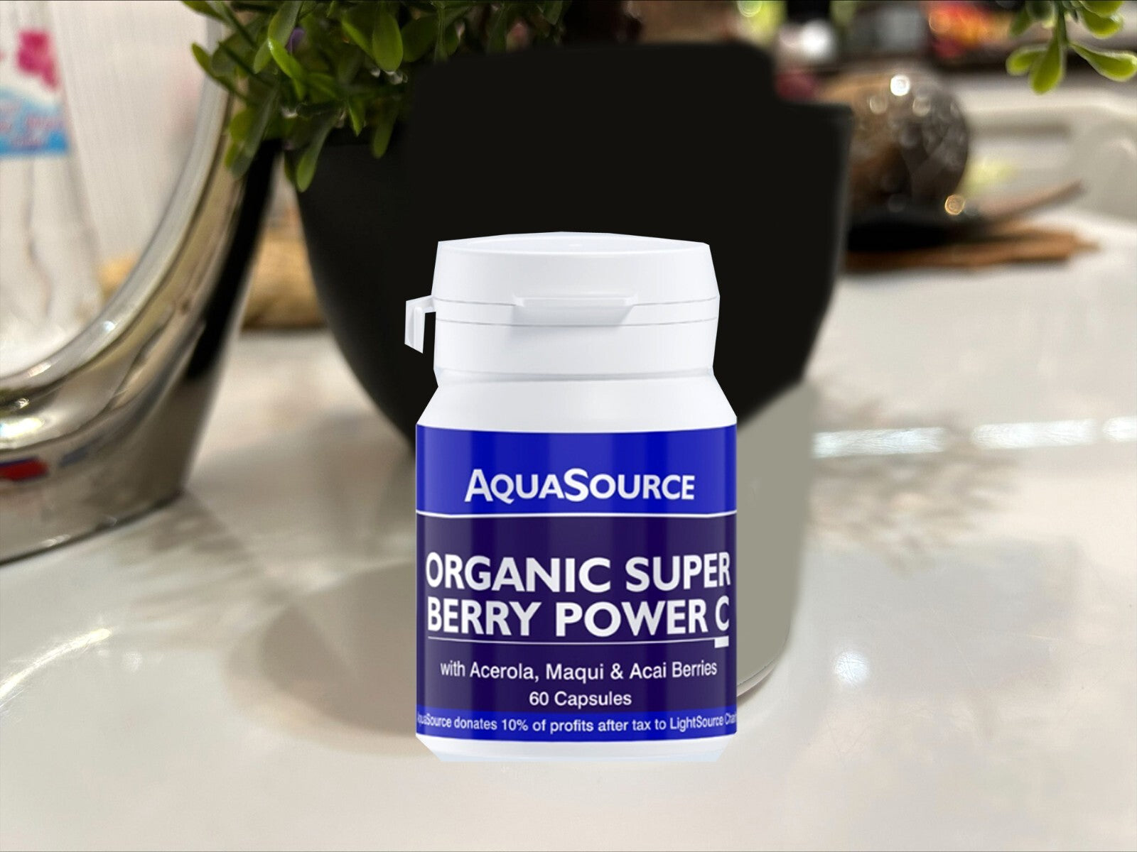 AquaSource Organic Super Berry Power C 60 Caps Vegan