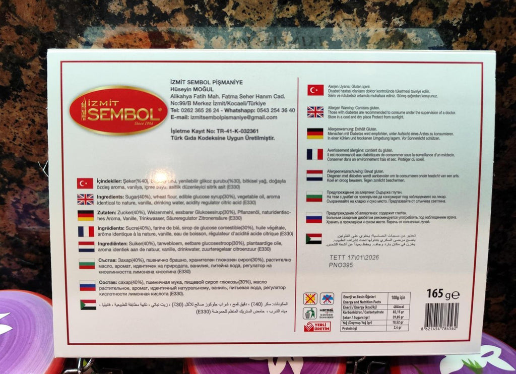 Turkish Halva with Vanilla and Cocoa Pishmaniye 165 g Natural Izmit