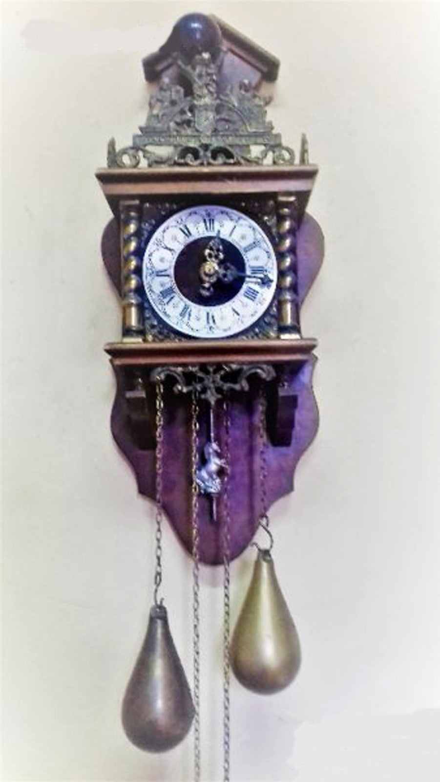 Antique Dutch wall clock old